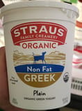 Straus Family Creamery Plain Organic Greek Yogurt