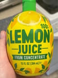 Fresh Gourmet Lemon juice 100%