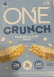 One crunch marshmallow treat