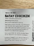 Frive Satay Chicken with rice and smashed cucumber
