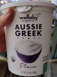 Wallaby Organic Plain Aussie Greek Lowfat Yogurt