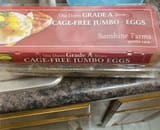 Cage free jumbo eggs