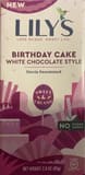 Lily's Birthday Cake White Chocolate Style Bar
