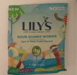 Lily's Sour Gummy Worms Tart 'n Tasty Fruit Flavors