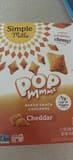 Simple Mills Pop Mmmms Baked Snack Crackers Cheddar