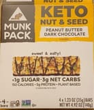 Munk Pack NUT & SEED BAR Peanut Butter Dark Chocolate