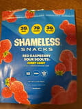 Shameless Snacks Red raspberry Sour Scouts