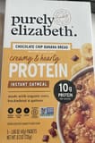 Purely Elizabeth Chocolate Chip Banana Bread Protein Instant Oatmeal