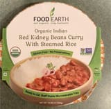 Food Earth Red Kidney Beans Curry with Steamed Rice