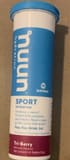 Nuun Sport Hydration Tri-Berry Flavored Effervescent Electrolyte Drink Tablets