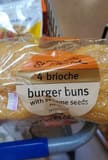 St Pierre Sesame Seed Brioche Burger Buns