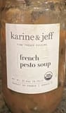 Karine & Jeff French pesto soup