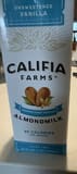 Califia Farms Unsweetened Vanilla Almondmilk (Fortified)