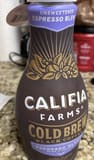 Califia Farms Cold brew black coffee espresso blend
