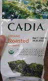 Cadia Organic Roasted Seaweed