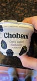Chobani Greek Yogurt Blackberry on the Bottom