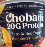 Chobani Raspberry Lemon Greek Yogurt