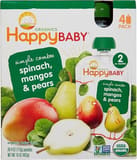 Happy Baby Pears, Mangos & Spinach- Stage 2