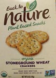 Back To Nature Organic Stoneground Wheat Crackers