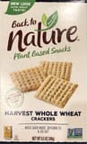 Back To Nature Harvest whole wheat crackers ounces