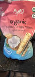 Ava Organics Organic Coconut Crispy Rollers Original Coconut