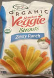 Sensible Portions Organic garden veggie straws zesty ranch