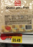 Paisa White cheese for frying