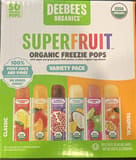 Deebee's Organics Superfruit Organic Freezie Pops Variety Pack