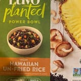 Luvo Hawaiian un-fried rice with black rice, shiitake mushrooms, pineapple, and cashews, cooked in avocado oil