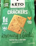 Keto Naturals Rosemary and Garlic Almond Flour Crackers