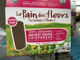 Le pain des fleurs 100% Organic Ancient Grains Crispbread