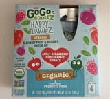 Materne Organic Apple Strawberry Pomegranate Spinach Fruit & Veggie Blend Snack