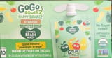 GoGo SqueeZ Happy BrainZ Organic Apple Banana Pineapple Orange Fruit Blend Snack