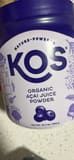KOS Organic Açaí Juice Powder