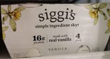 Siggi's Vanilla Skyr 4pk