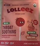 Lolleez Throat Soothing Pops for Kids