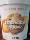 Keto Pint Zero Added Sugar Butter Pecan Ice Cream