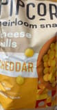 Popcorn cheddar cheese balls