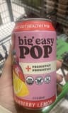 Big Easy POP Strawberry lemon prebiotic and probiotic soda