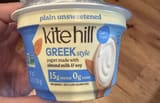 Kite Hill GREEK style yogurt made with almond milk & soy