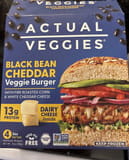 Actual Veggies Black Bean Cheddar Veggie Burger