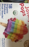 Jonny Pops Organic rainbow fruit stacks