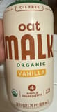 MALK Organics LLC Organic Vanilla Oat Malk