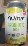 Humm Probiotic soda- lemon lime