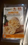 Realgood Foods Co. Burritos Chicken & Three Cheese