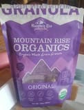 Mountain rise organics whole grain granola, original
