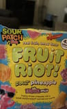Sour Patch Kids FRUiT RiOT! sour pineapple TROPICAL mix