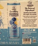 Genius Gourmet Sparkling Protein Blue Raspberry Lemonade