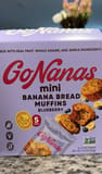 GoNanas Mini Blueberry Banana Bread Muffins