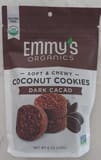 Emmy's Organics Soft & Chewy Coconut Cookies Dark Cacao